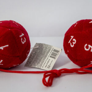 Peluche dados rojos 20 caras