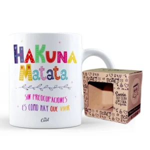 Taza Hakuna Matata sin preocupaciones es como hay que vivir