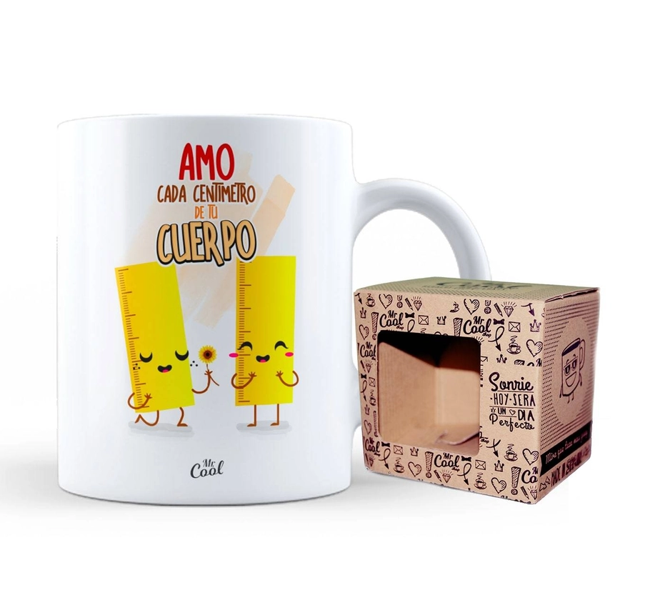 Taza Amo cada centímetro de tu cuerpo Regalos y Juegos Taza Amo cada centímetro