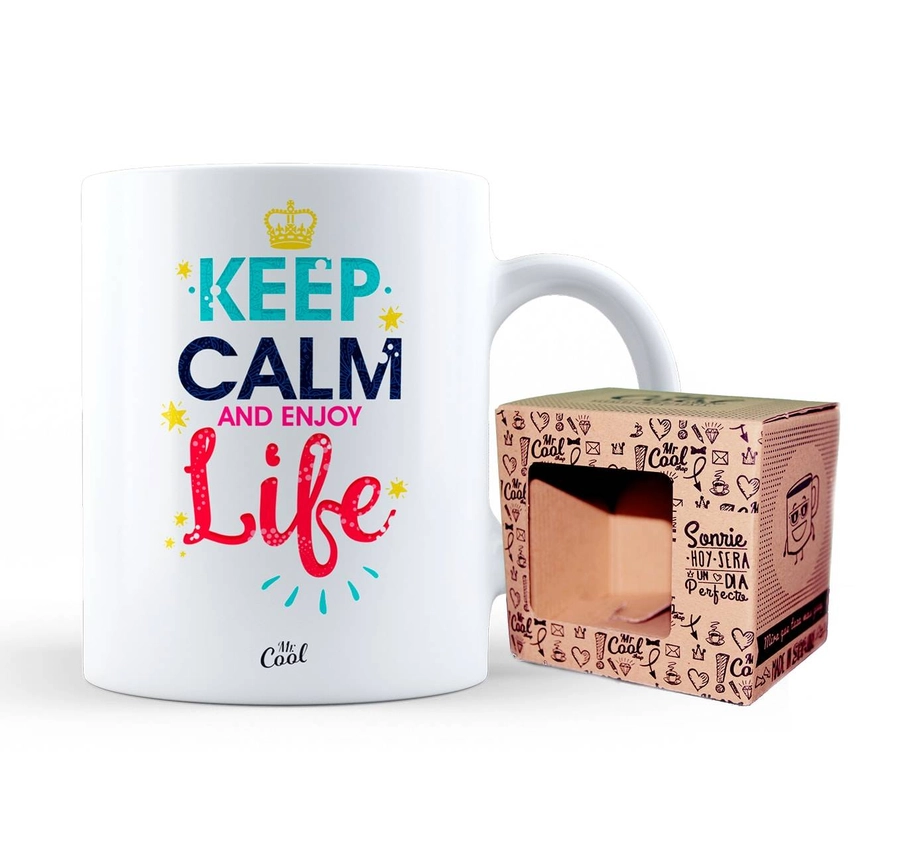 Taza Keep Calm and enjoy life Regalos y Juegos Taza Keep Calm