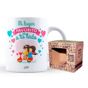 Taza Mi lugar favorito es a tu lado