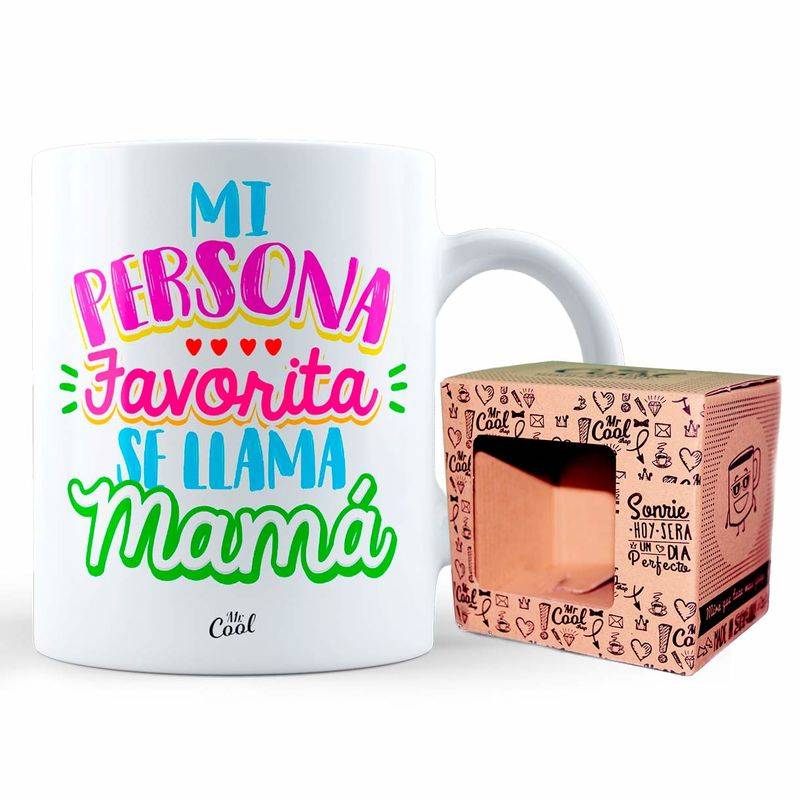 Taza Mi persona favorita se llama mamá