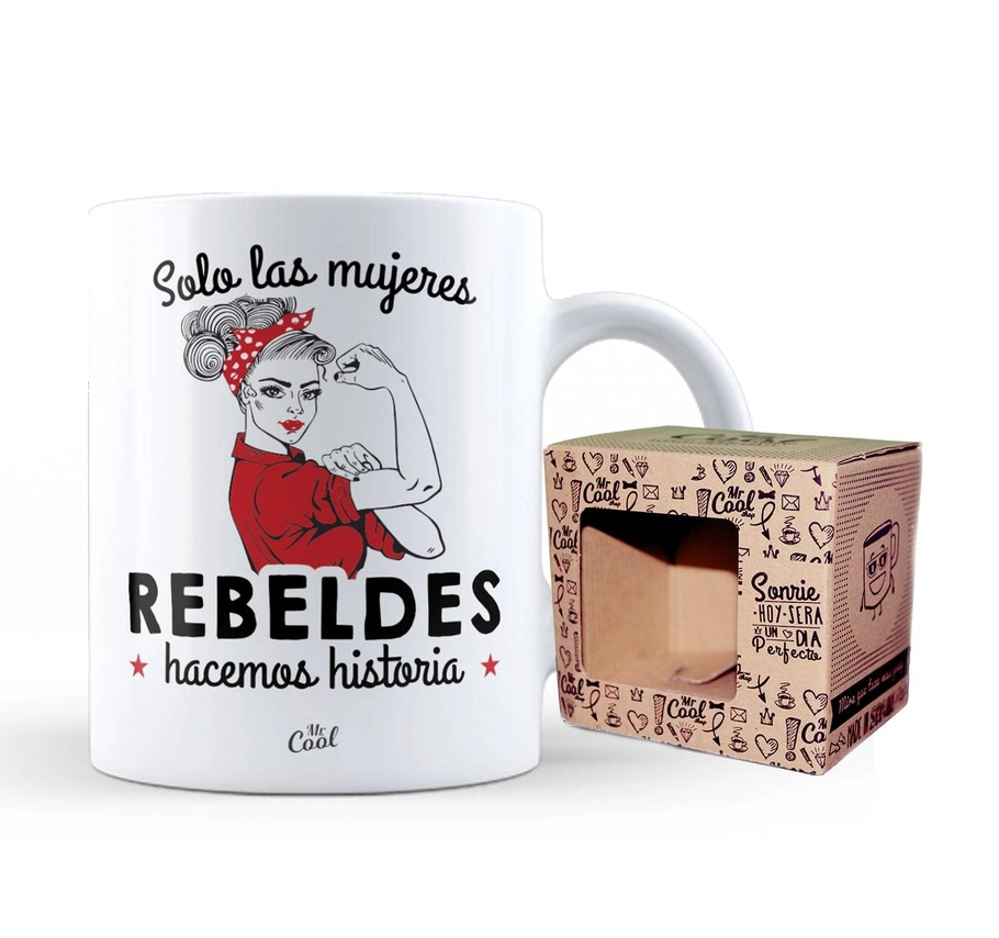 Taza Solo las mujeres Rebeldes Hacemos Historia Regalos y Juegos Taza Solo las mujeres Rebeldes Hacemos Historia
